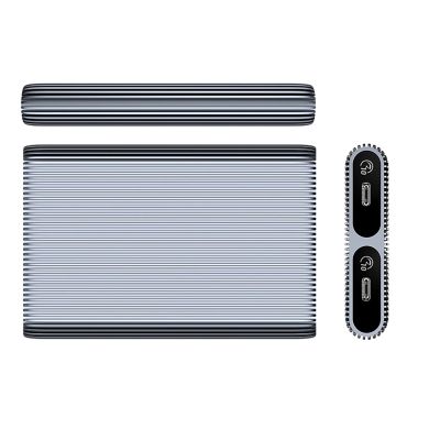 2. Orico AM2C3-2N Dual Disk Caddy for Two M.2 NVME USB-C 3.2 10Gb/s Drives - Gray