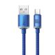 2. Baseus Crystal Shine Series cable USB cable for fast charging and data transfer USB Type A - USB Type C 100W 1.2m blue (CAJY000403)