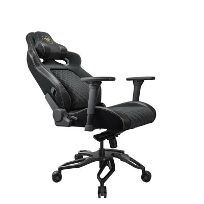 6. COUGAR CGR-T2F-GLB Universal Gaming Chair with Padded Upholstered Seat, Black