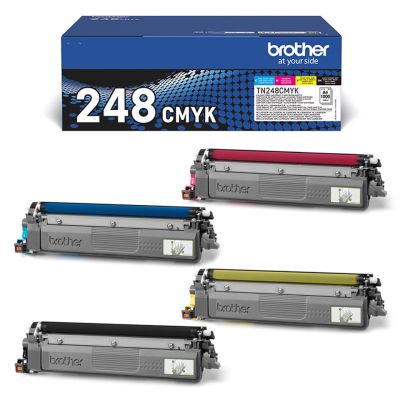 6. Brother TN-248VAL Toner Cartridge 4 pcs Original Black, Cyan, Magenta, Yellow