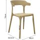 7. SAND PLASTIC GARDEN CHAIR