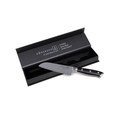 6. Santoku Kohersen Elegance Ebony Wood 12.7cm Santoku Knife
