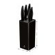 2. Smile SNS-6 6-Piece Black Knife Block Set