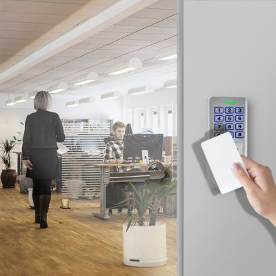 6. QOLTEC OBERON CODE LOCK WITH FINGERPRINT READER | RFID | CODE | CARD | KEYRING | BELL | IP68 | EM