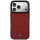 3. Mercedes Leather Mesh with Bow Line MagSafe Case for iPhone 17 Pro Max - Red