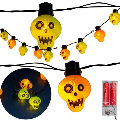 6. HALLOWEEN SKULL GARLAND 10LED