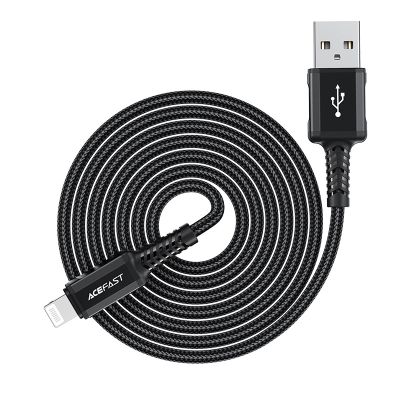 9. Acefast MFI USB - Lightning cable 1.8m, 2.4A black (C4-02 A Black)