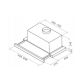 7. Telescopic hood ELICA ELITE 14 LUX BL/A/60 black - PRF0037991B