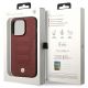 8. Case BMW BMHMP14X22RPSR iPhone 14 Pro Max 6.7" Burgundy/burgundy Leather Seats Pattern MagSafe