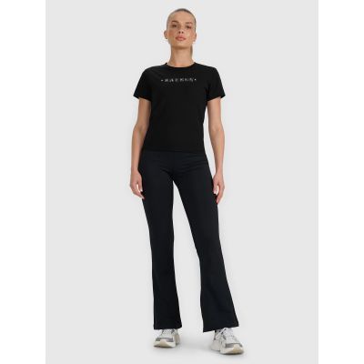 5. Women's printed T-shirt 4F 4FRAW25TTSHF3228-20S