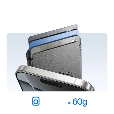 16. Baseus MagPro 3 Magnetic Wallet with Stand Compatible with MagSafe - Black