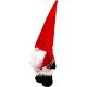 13. DECORATIVE SANTA CLAUS WITH SILVER STARS ON TELESCOPIC LEGS 50-70CM RED
