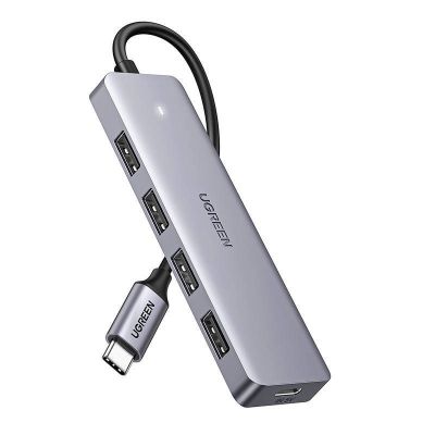 Ugreen Hub Adapter 4in1 USB C to 4x USB 3.0+USB C (Gray)