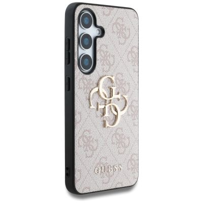 4. Guess Big 4G Logo Classic Logo Case for Samsung Galaxy S25 Pink