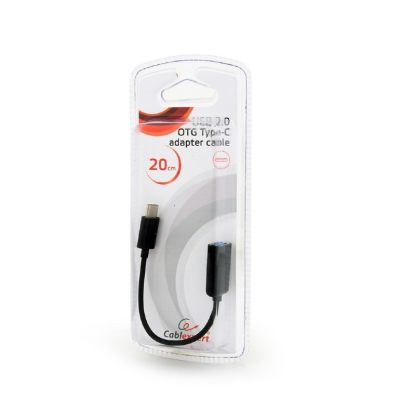 3. GEMBIRD USB TYPE-C MALE TO USB A FEMALE OTG ADAPTER, 20CM