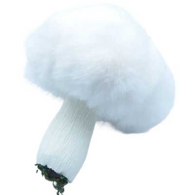 DECORATIVE PENDANT MUSHROOM 8x12CM WHITE