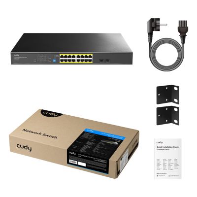 6. Cudy GS1020PS2 Gigabit Ethernet (10/100/1000) Network Links PoE Support Black