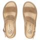 5. Women's leather wedge sandals camel Filippo DS7746