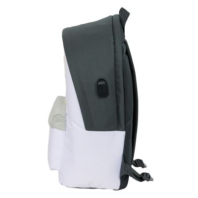2. Real Madrid sports backpack with USB and laptop compartment double backpack 612554820
