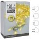 13. CHRISTMAS TREE LIGHTS LIGHT CHAIN 120 LED WARM WHITE TRANSPARENT WIRE