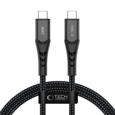 Tech-Protect Ultraboost UB11T USB-C / USB-C PD 240W / QC3.0 Cable 100 cm - Black