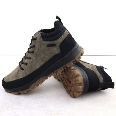 4. Waterproof Khaki Men's Hiking Boots Rieker 35508-25