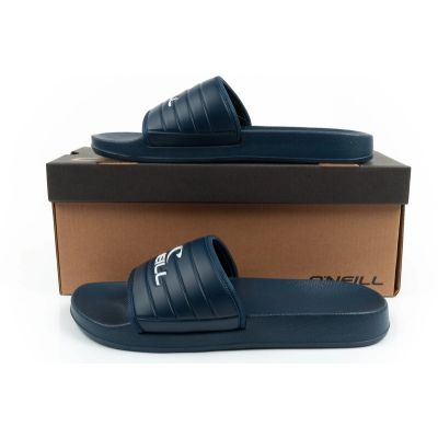 10. O'neill men's Kelso Slider sports slippers, comfortable navy blue slippers