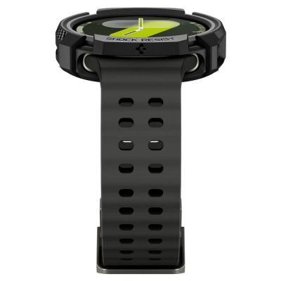 8. Spigen Rugged Armor Case for Samsung Galaxy Watch 8 44mm - Matte Black