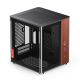 Jonsbo TK-0 PC Case, Mini-Tower, Mini-ITX, Tempered Glass, Wood - black