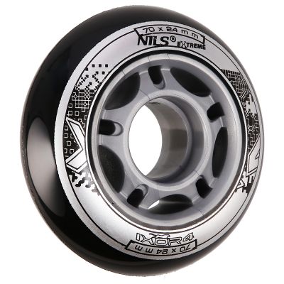 21. PU 70x24 82A BLACK WHEELS (4 pcs.) NILS EXTREME
