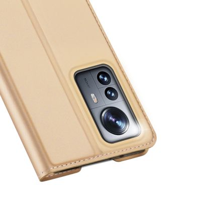 3. Dux Ducis Skin Pro Holster Cover Flip Cover for Xiaomi 12 Pro gold