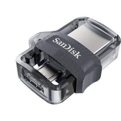 2. SanDisk Ultra Dual Drive M3.0 SDDD3-032G-G46 pendrive (32GB; microUSB, USB 3.0; gray)