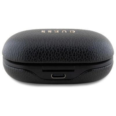 5. Guess Bluetooth headphones GUTWSPGTSPSK TWS + docking station black/black Grained Classic Logo