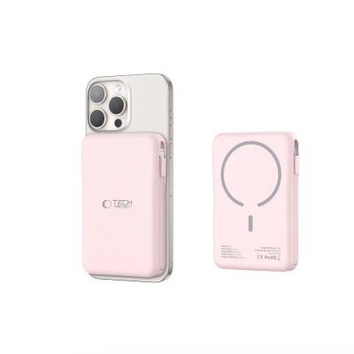 8. Powerbank Tech-Protect PB31 LifeMag MagSafe 10000 mAh - pink