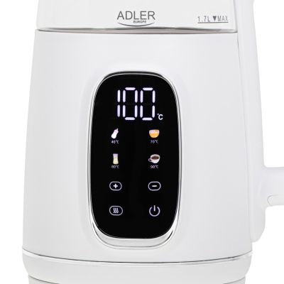14. ADLER AD 1305 electric kettle white and silver