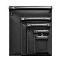 Set of 5 Fireproof OTN-5 RFID Signal Blocking Bags - Black