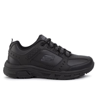 Skechers OAK CANYON REDWICK Men's Eco-Leather Sneakers Black (51896BBK)