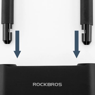 7. Rockbros 32210818001 SMART Bicycle Lock with Fingerprint Reader and Bluetooth Connectivity - Black