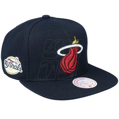 2. Mitchell &amp; Ness NBA Miami Heat Top Spot Snapback Hwc Heat HHSS2976-MHEYYPPPBLCK