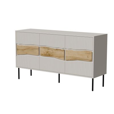2. INSERTO 3D chest of drawers 143.5x40x80 cashmere + LED