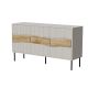 2. INSERTO 3D chest of drawers 143.5x40x80 cashmere + LED