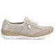4. Rieker N42F1-60 women's leather slip-on shoes in beige