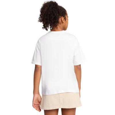 4. Puma Ess Centered Cat Logo Boxy Tee for Kids White 685131 02