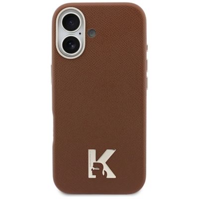 3. Karl Lagerfeld Karl Head Logo MagSafe Case for iPhone 17 - Brown