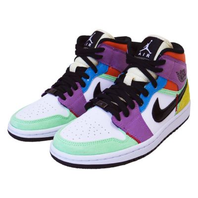 3. Air Jordan 1 Mid SE Multi-Color shoes - CW1140-100