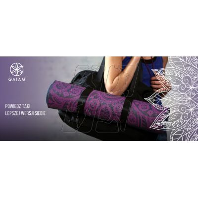 5. Gaiam Premium Auabergine Swirl 6mm 62892 yoga mat