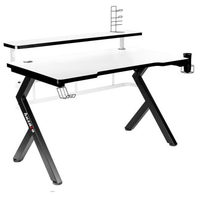 3. HZ-Hero 5.0 White Gaming Desk