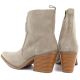4. Women's leather cowboy boots beige Big Star TT274958