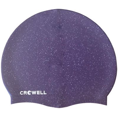 5. Crowell Recycling Pearl Silicone Swim Cap, Purple, Color 4