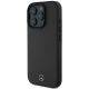 9. Mercedes Textured And Plain Leather MagSafe Case for iPhone 16 Pro Max - Black